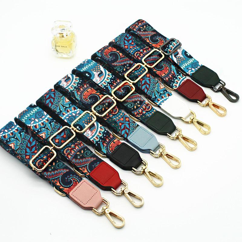 Colorful Bag Straps Nylon Crossbody Messenger Detachable Adjustable Handbag Shoulder Strap Women Purse Belt Accessory 3.8cm Wide