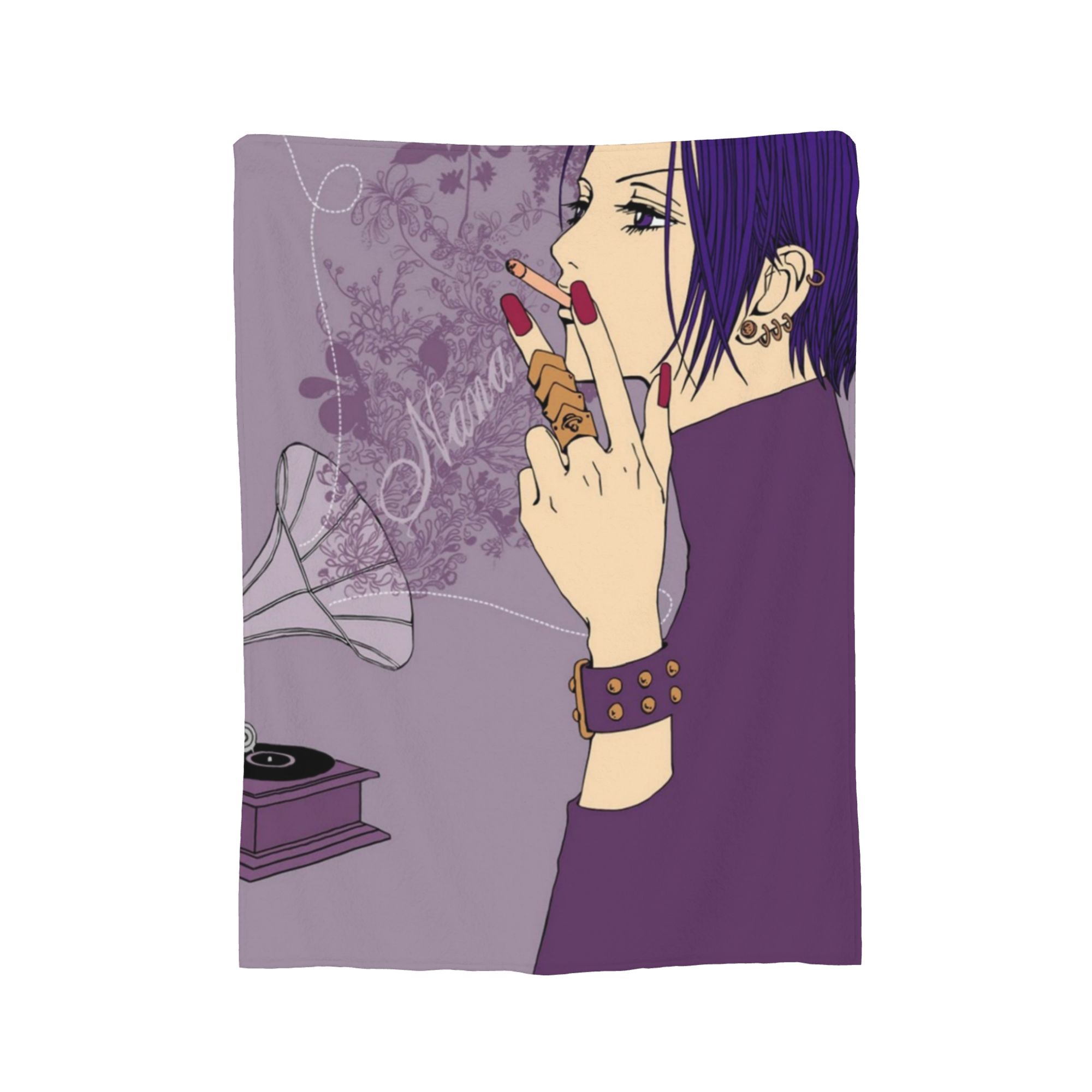 

Nana Osaki Blankets Coral Fleece Plush Textile Decor Anime Portable Soft Throw Blanket for Home Office Plush Thin Quilt 130x150cm