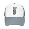 Kanye West Kitty Mesh Baseball Caps Unisex Casual Sun Caps Cute Cat Meme Dad Hat Adjustable Summer Trucker Hat