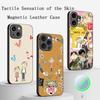 Charlie lola cartoon cute pattern desgin Phone Case For iPhone 16 15 14 13 12 11 Plus Pro Max  High-end Luxury Magsafe Sheepskin