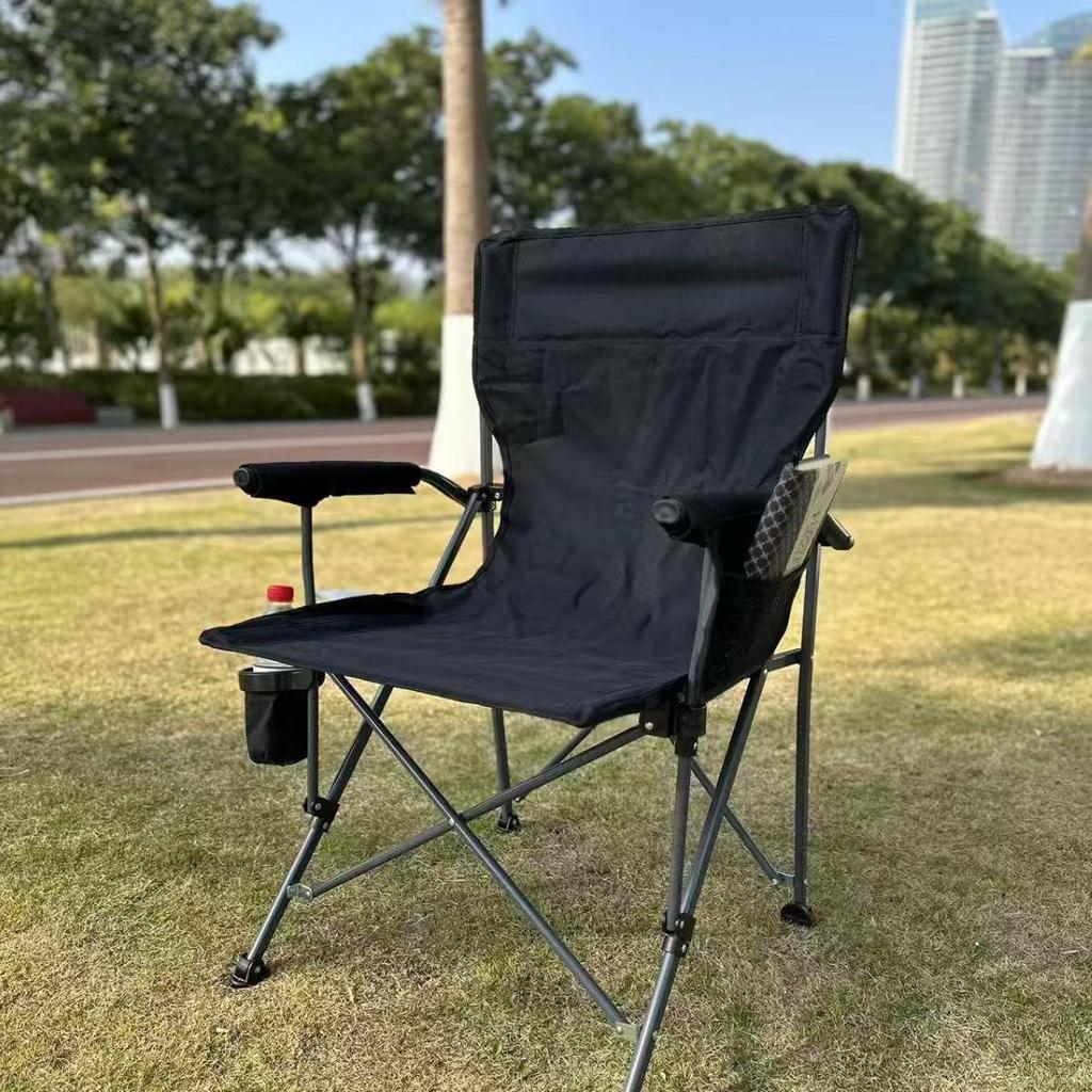 Portable High Back Folding Chair for Beach, Camping & Fishing