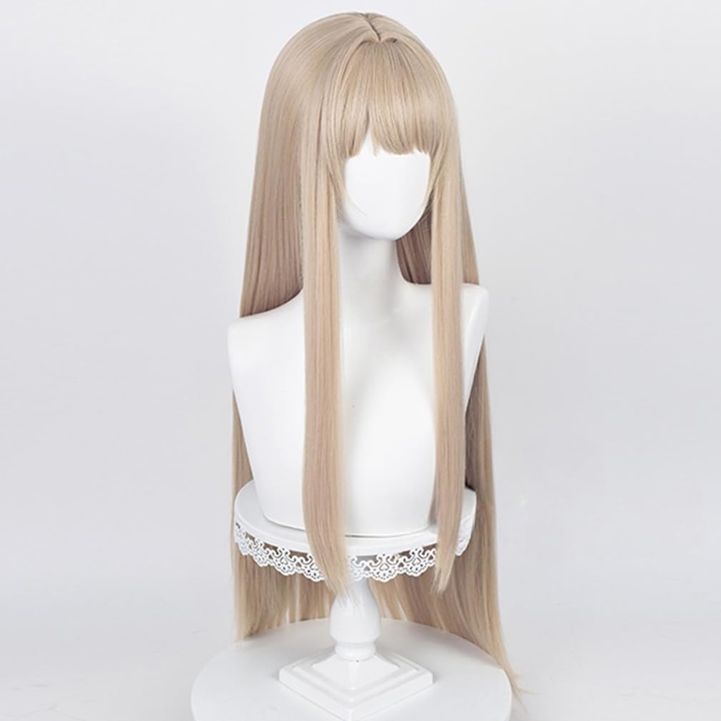 LAOBAO Viper Cosplay Wig - Blonde Long Straight Hair - Heat Resistant - Costume Wig for Disguise, Parties, Festivals, Halloween, Fancy Dress (Viper)