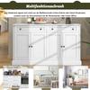 Sideboard Kommode mit 4 Türen und 2 Schubladen, moderner Buffetschrank mit viel Stauraum, Verstellbares Regal