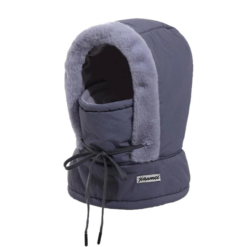Unisex Winter Windproof Cotton Hat for Outdoor Cycling & Skiing: Cold-Proof, Velvet-Lined, Thick