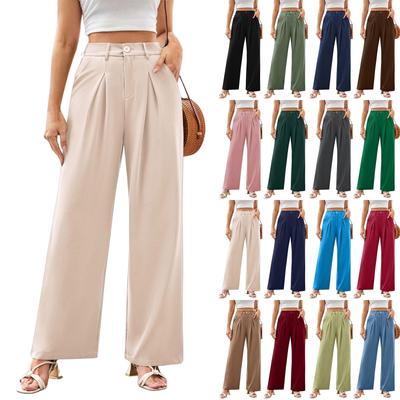 Damen Arbeitshose Pendler Business Temperament Lockere Freizeithose Formelle Anzughose