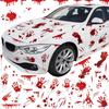 Frienda 11 Sheets Halloween Blood Car Decal Halloween Car Accessories Self-Adhesive Bloody Stickers Decor For Headlights Windows Headlamps