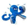 LEGEND SANDY Tough Dog Toy, Keep Large Dog Stuffed Animal Chewing and Busy, Interactive Squeaky Tug of War Dog Toy, Crinkle Blue Octopus