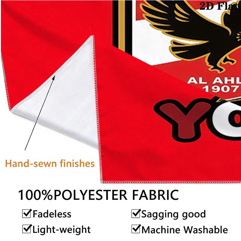 Custom Name Al Ahly SC Printed Tapestry – Wall Hanging for Bedrooms, Dorms, and Home Decor