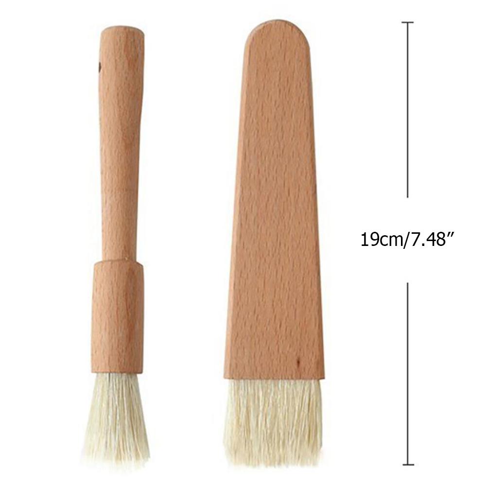 Basting Pastry Brush  Comfortable Grip Eucalyptus Washable Reusable  Oil Sauce Barbecue Grill Brushes for Kitchen
