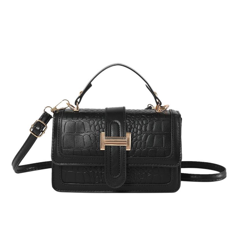 Chic Casual French Style Small Shoulder Bag In Black White Magenta Blue Yellow