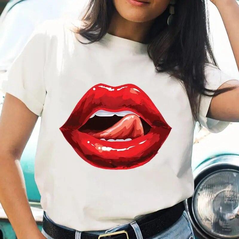 

Футболки с рисунком дизайна ногтей, милая модная женская летняя рубашка с принтом, футболка с графическим рисунком, стильная женская футболка с короткими рукавами 5XL
