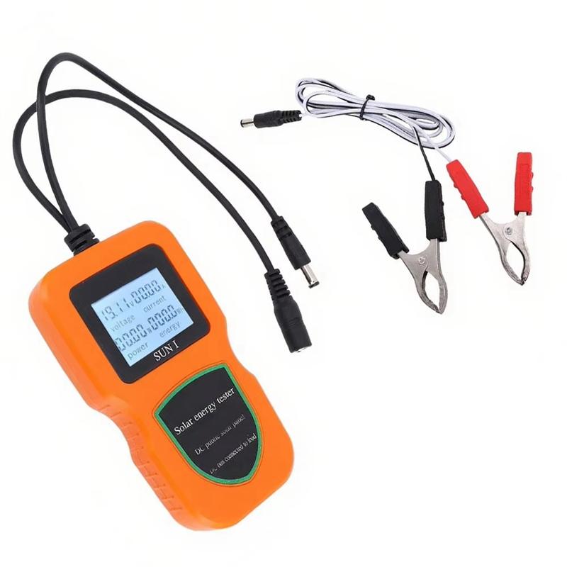 A95I-200W Солнечная панель Тестер MPPT Фотоэлектрический Мультиметр Ваттметр Портативный Фотоэлектрический Инструмент Данные в Реальном Времени оранжевый