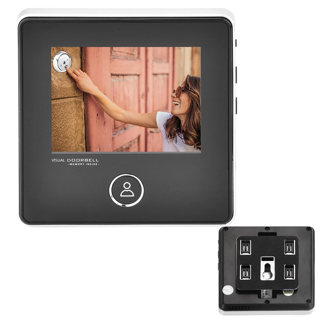 2.8 Inches TFT LCD Screen Smart Peephole Visual Doorbell with 1MP IR Night Vision Camera