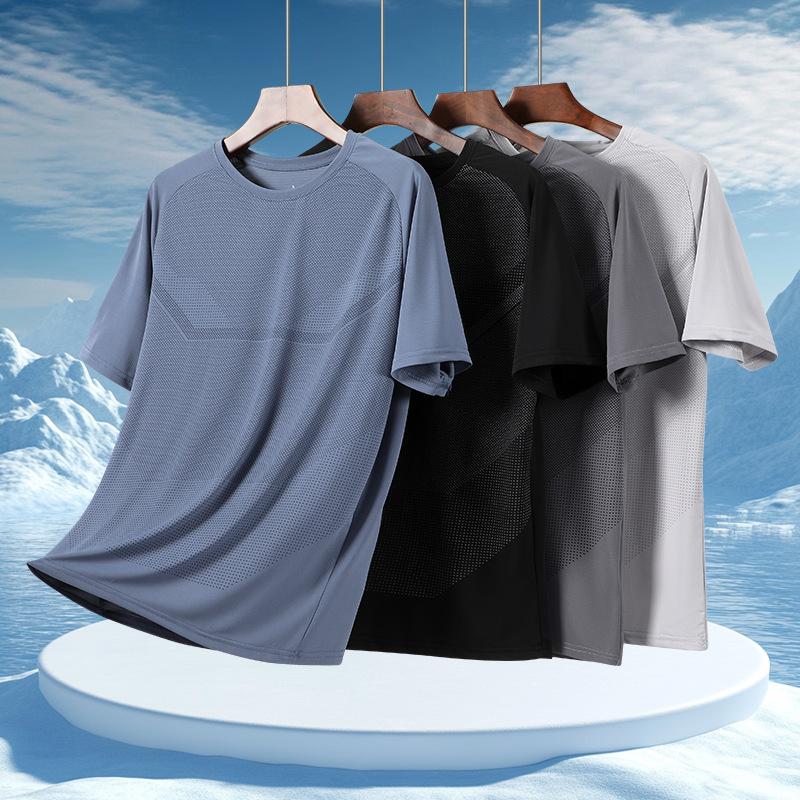 Quick-drying T-shirt outdoor sports ice silk short-sleeved breathable T-shirt