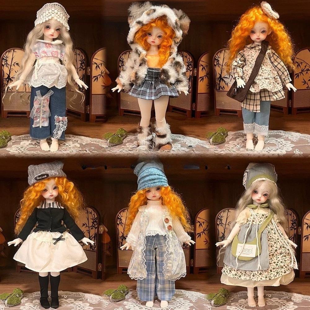 New Six-point Coat Windbreaker Coat Dress Suit 30cm Fat Body Doll Clothes Ghost Mother Dress Up Clothes Suitable for Bjd