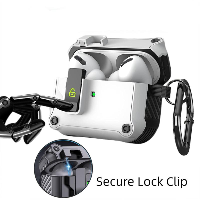 Security Lock Cover for AirPods Pro 3 2025 Case for AirPods Pro2 Pro 2 1nd Cases Shockproof Cover For Airpods 4 4th 3 Fundas