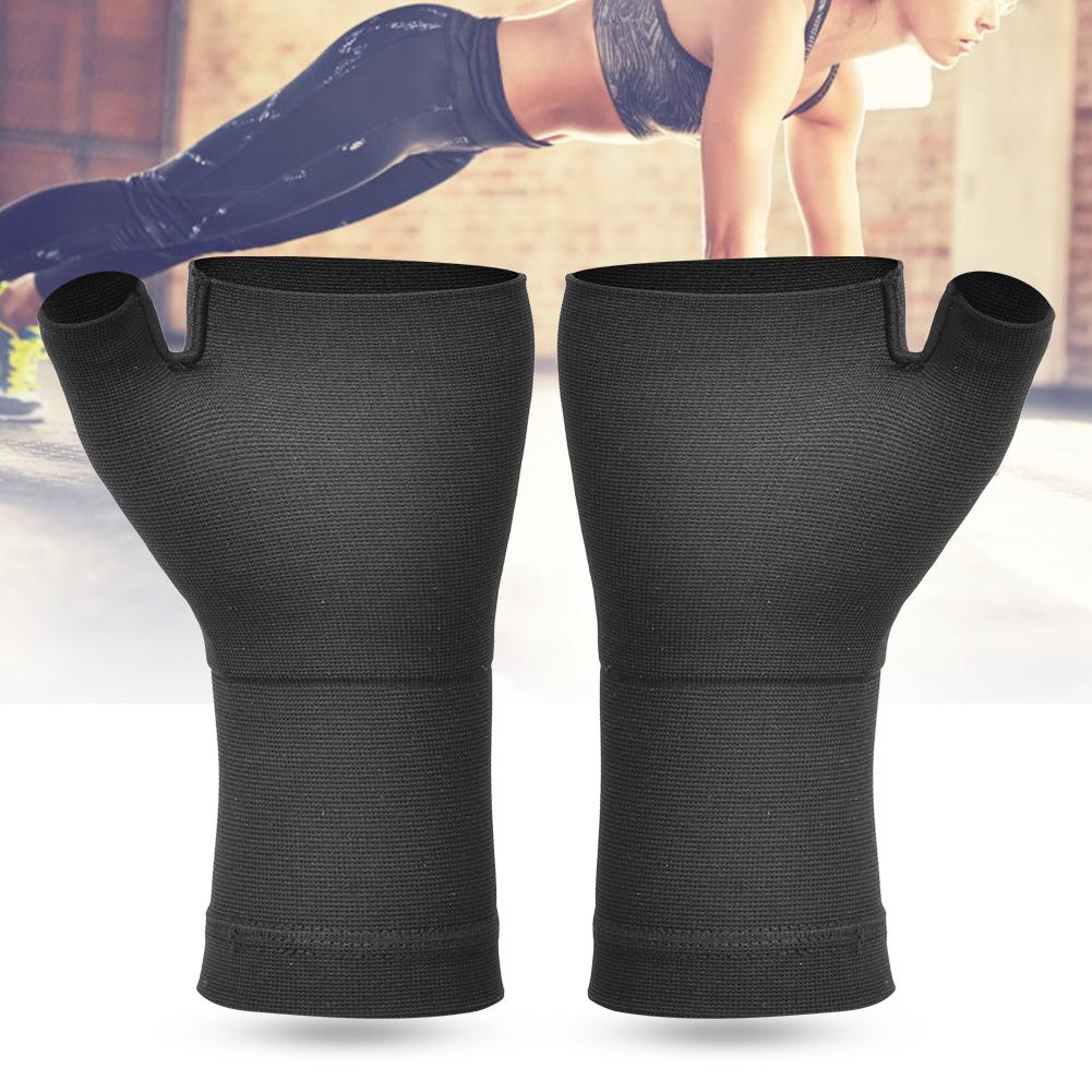 2Pcs Fitness Sport Thumb Wrist Guard Gloves Tenosynovitis Anti Sprain Hand Brace Protective Gear(M )