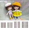 10 Pai New Brown/blue Decals Face Organ Paster Anime Figurine Doll Cartoon Eyes Stickers Eye Chips Paper