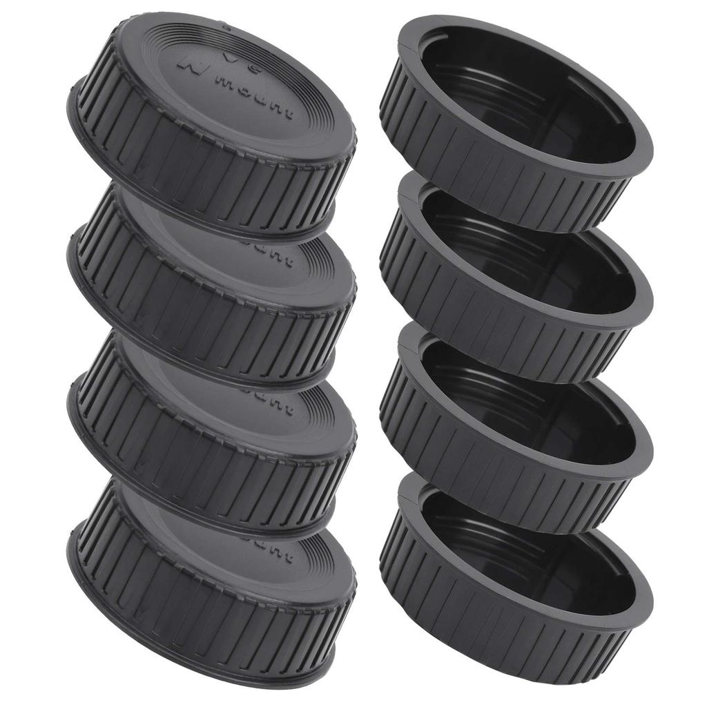8-Pack Lens Rear Cover Body Caps for Nikon F-Mount Camera Lenses, Hard Plastic, Lightweight, Strong, and Expensive