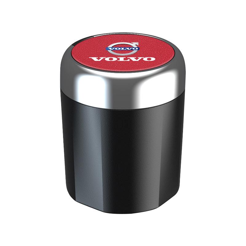 LED Auto Innen Aschenbecher Tragbare Müllbox Aufbewahrungsfass Für Volvo XC60 S60 V40 V50 V60 S80 S40 C30 AWD C70 S40 S60 S80 S90