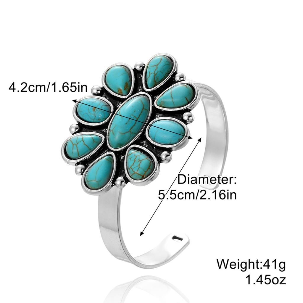 Beaded Bracelet Ladies Set Bohemian Ethnic Turquoise Bracelet