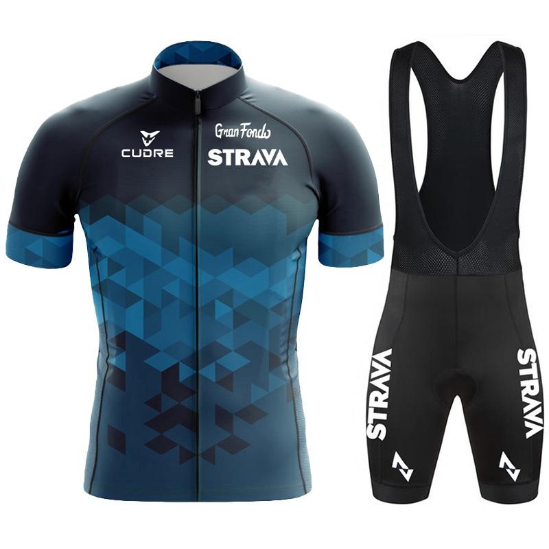 2022 event cycling suit Strava Tour de France short-sleeved overalls cycling suit
