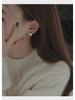 Shijiazhenduo Gray Pearl Earrings: Upgraded Silicone Ear Clips for Comfort and Style