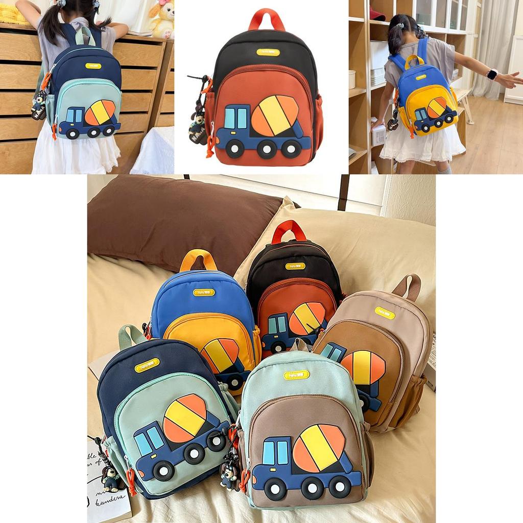 Toddler Carthemed School Backpack With Durable Nylon Material For Education