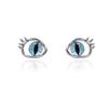 [Tong Ying Xinghui] Devil'S Eye Earrings Women'S Premium Sense Cool Sa Earrings Y2K Cat Eye Simple Niche Earrings