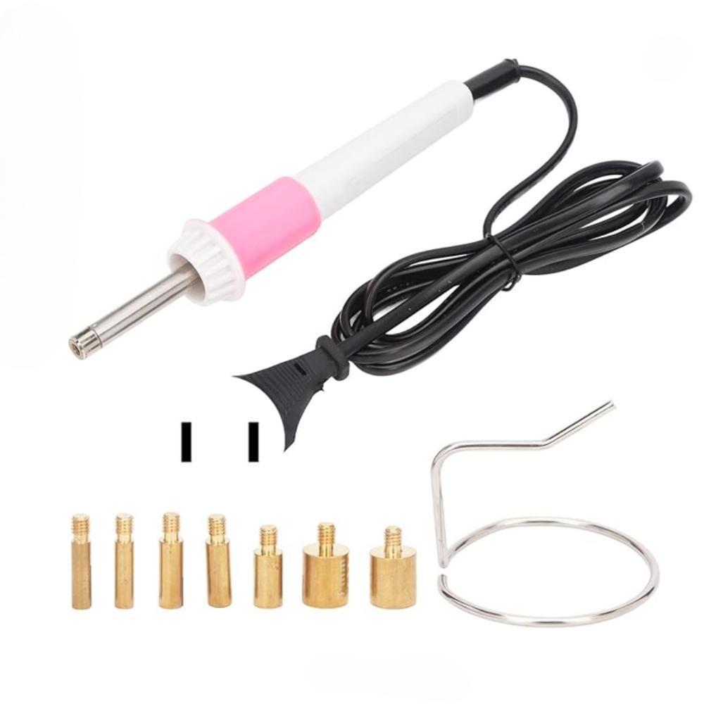 Rhinestones Applicator Kit Hotfix Tool for Crafts Clothes Fabric Clothing with 7 Tips, Hot Fix Rhinestone Machine, Rinestones Setter Heat (US Plug)