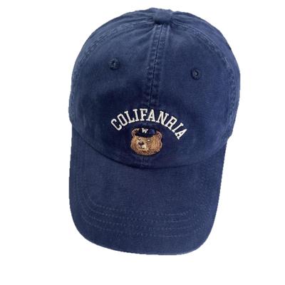Niedliche Baseballkappe im koreanischen Stil mit Teddybär-Stickerei für großen Kopfumfang