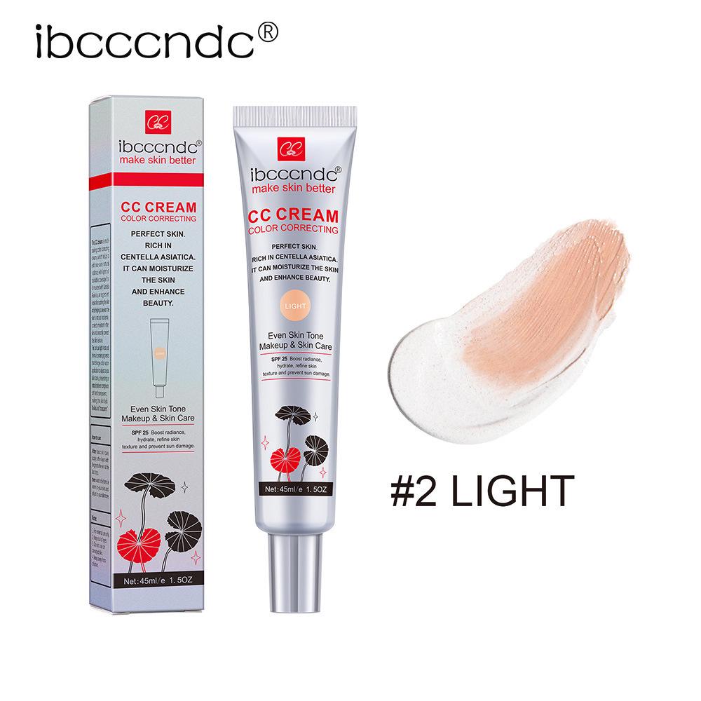 Centella Asiatica Color-Changing CC Cream: Long-Lasting, Transfer-Proof, Moisturizing, Hydrating Pre-Makeup Concealer.