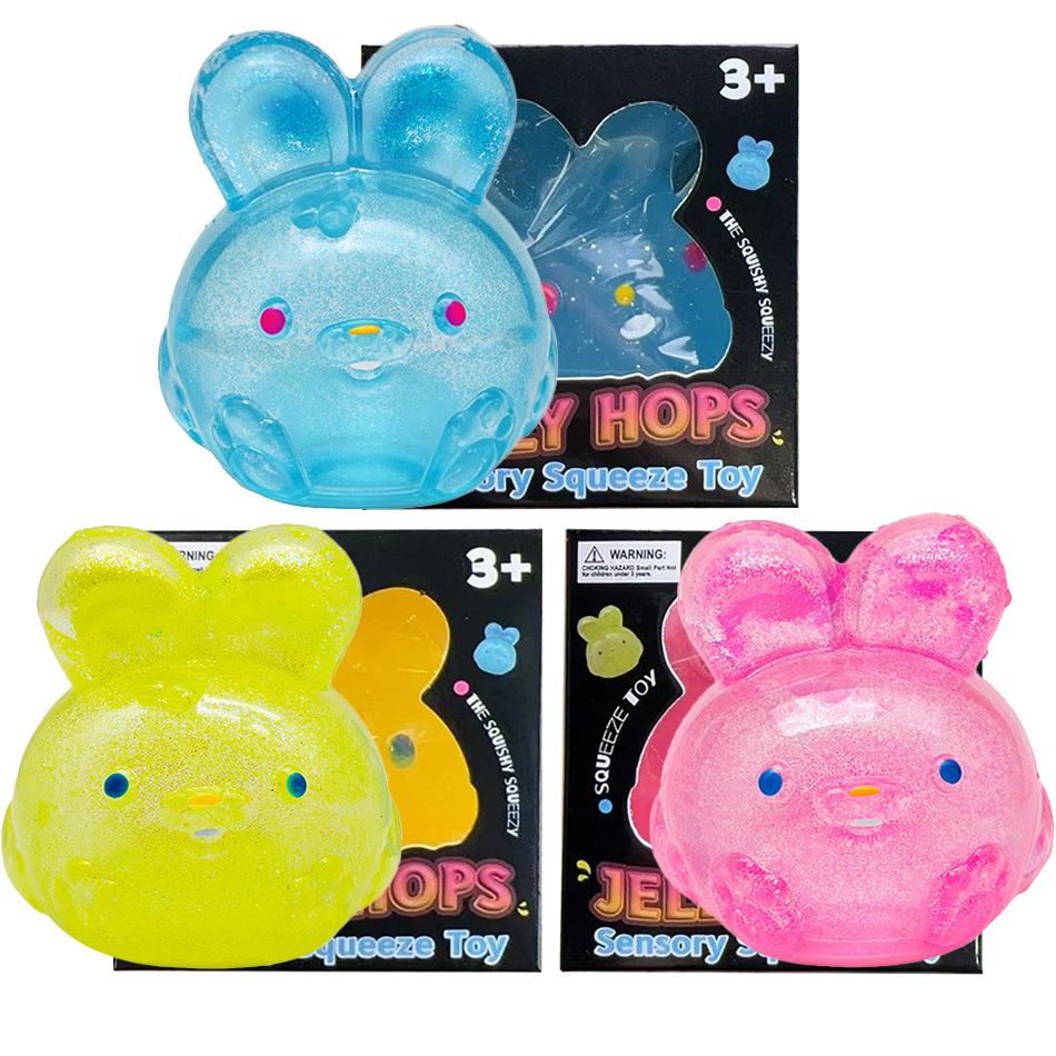 Toys Rabbit Squeeze Nice Cube Simulation Rabbit Pinching Stress Relief Anxiety Relief, Sensory Focus On Defects, ADHD Popular