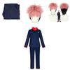Authentic Jujutsu Kaisen Yuji Itadori Cosplay Costume For Men And Women With Wig