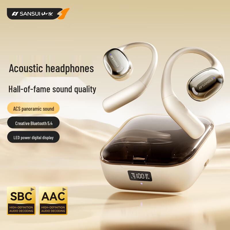 SANSUI Open-Ear Sport Bluetooth Headsets