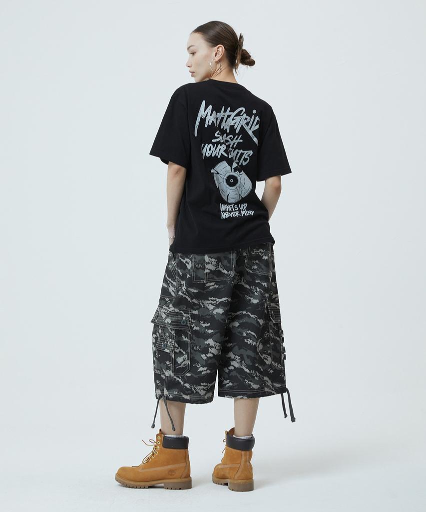 MAHAGRID Record Graffiti Logo Tee Black(Mg2Gmmt518A)
