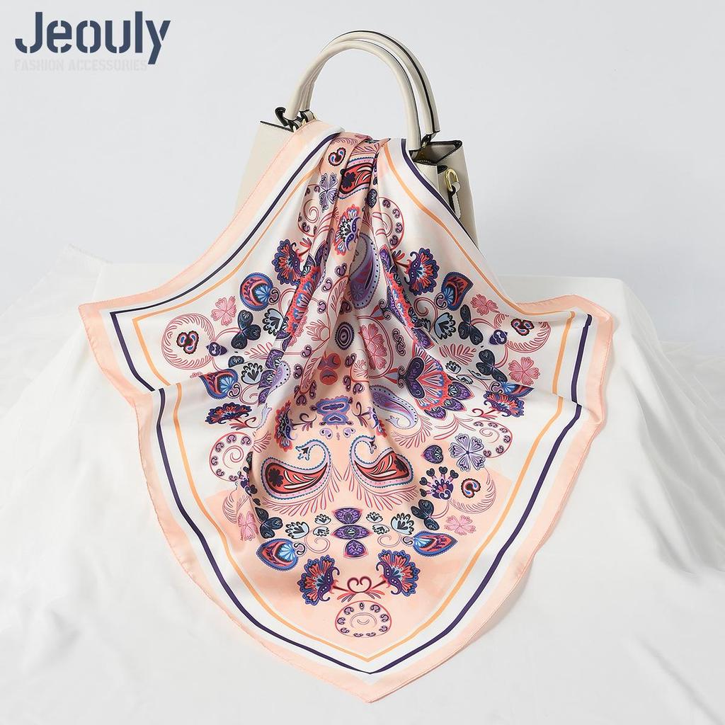 Cross-Border 70cm Silk Cashew Print Scarf - Autumn/Winter Women's Fashion Headscarf