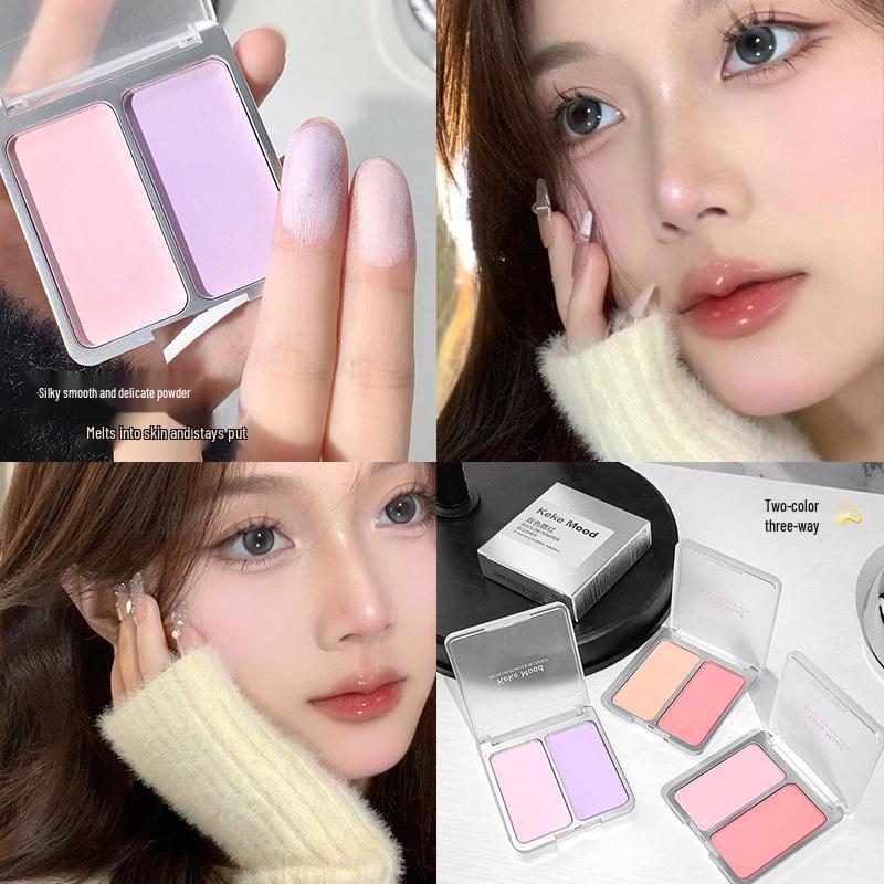 

Summer Vibrant Two-Tone Korean Blush for Natural Contouring