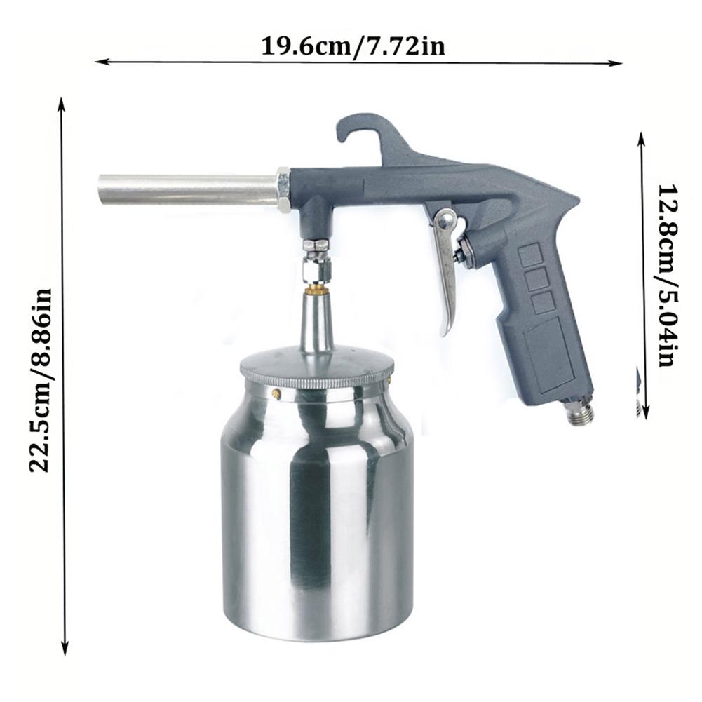 Pneumatic Air Sand Blaster 2.5bar 450ml Portable Sandblasting Gun 1/4inch SandBlasting Device with Nozzle for Removing Rust