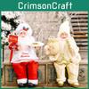Creative Sitting Santa Claus Figurine Charming Christmas Decoration For Festive Cheer