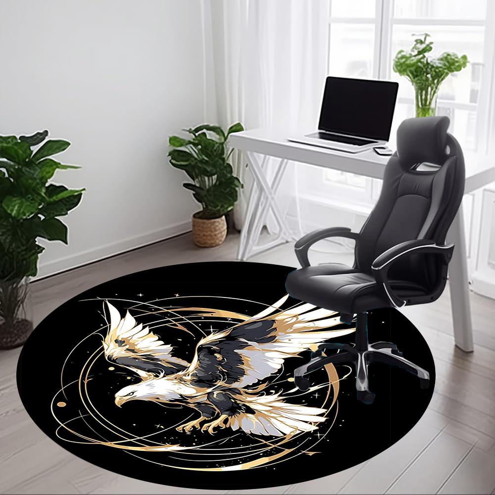 1pc Eagle Flight Chair Carpet for Office - Durable, Ideal for Chair Mats, Stylish & Functional Decorative Rug Yy260130091
