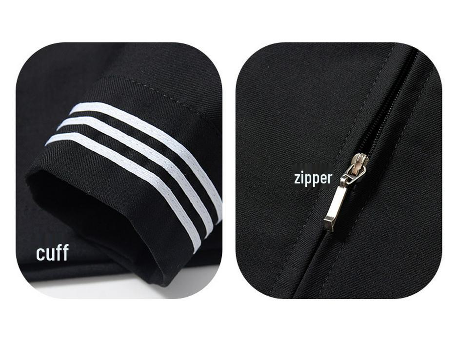 Uniforme JK Trois-Pièces Noir: Costume d'écolière orthodoxe japonais avec jupe courte douce