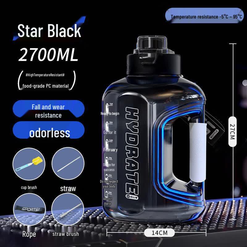 Large Capacity Sports Fitness Water Bottle