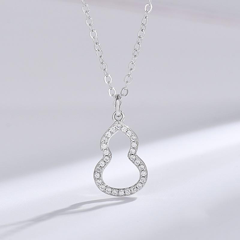 Douyin Trendige Kürbis-Halskette: Luxuriöse Damen-Klavikulkette aus Roségold mit Mikropavé-Zirkonia