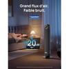 Dreo 20dB tichý sloupový ventilátor, Oscilační o 90° věžové ventilátory do pokoje, Včetně dálkového ovládání, 4 rychlosti, 4 režimy