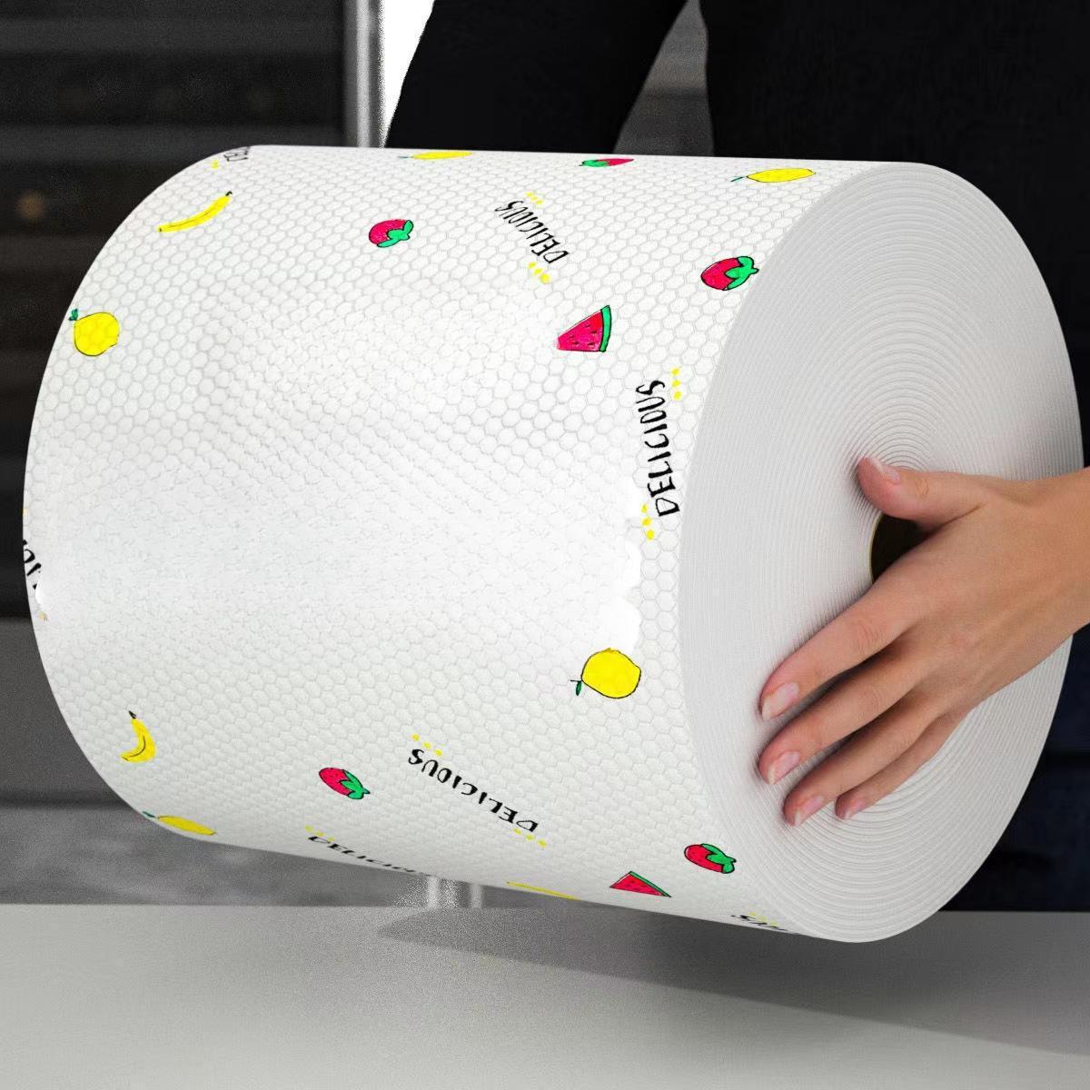 

Моющиеся ленивые тряпки Кухонная уборка Нетканые влажные и сухие бумажные полотенца Бытовые одноразовые кухонные салфетки Printed; 20 * 20 (50 PCS)