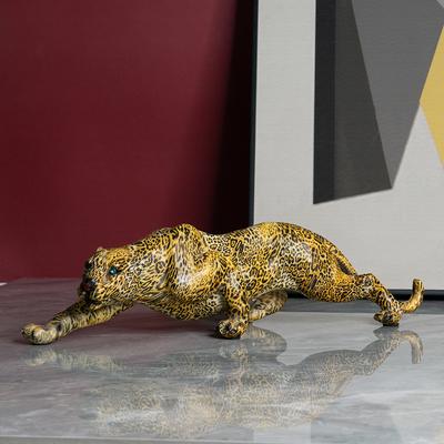 Creative Resin Crafts Leopard Ornaments Home Office Wine Cabinet Decoration Colorful Giraffe Decorations
