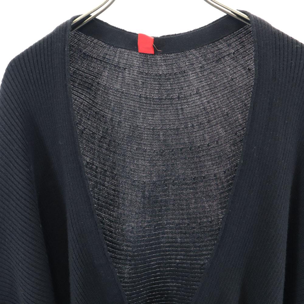 HaaT vlněné žebrované pletené pončo 2 černé Isseimi Sunburn Dámské Použité