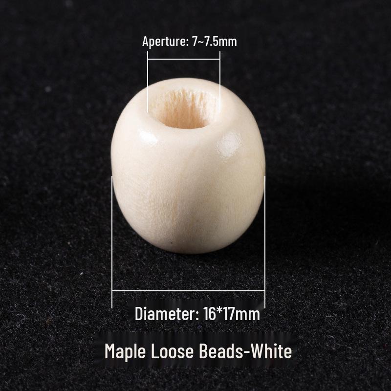 Mărgele Rotunde din Lemn Colorat pentru Bijuterii DIY - Mărgele Libere cu Orificiu Mare