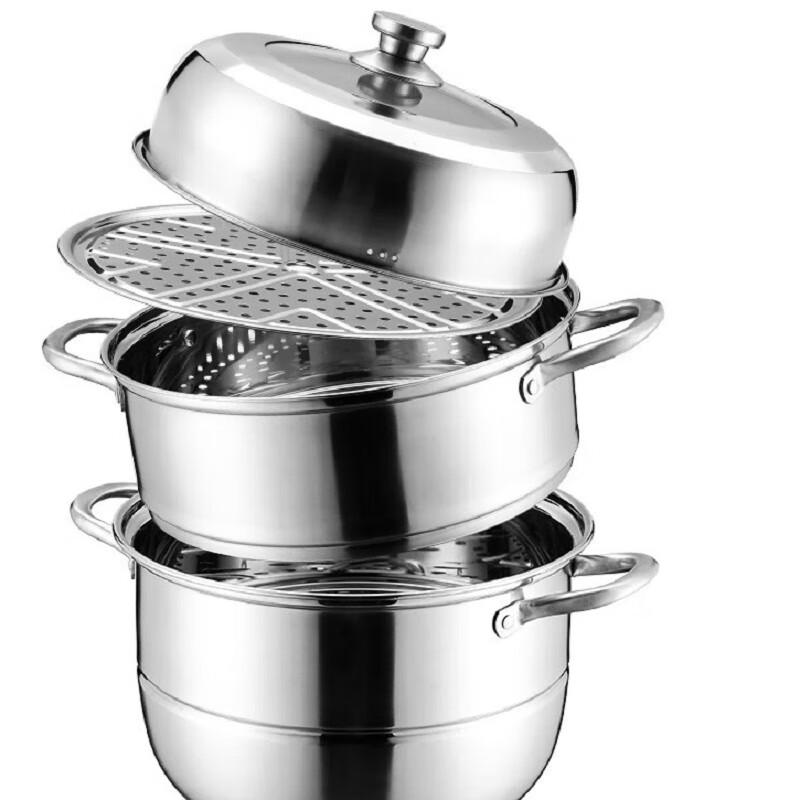 Adneny AO-36 Odinburg 3-Layer Stainless Steel Steamer Pot